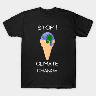 Earth Day - Stop Climate Change Melting Earth T-Shirt